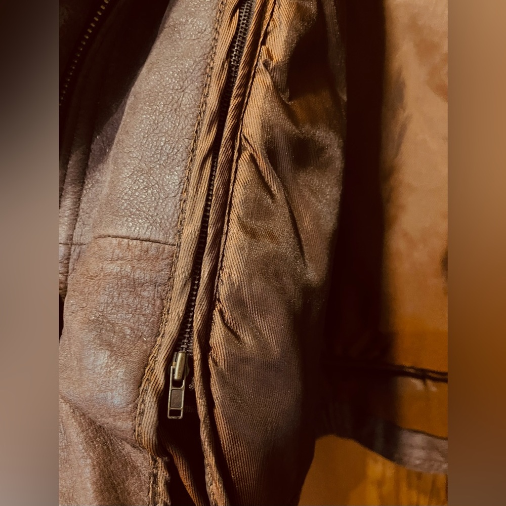 SOLD ‼️Mens WILSONS LEATHER Bomber Jacket Zip Out Thinsulate Lining Zipper Snaps - Picture 7 of 12